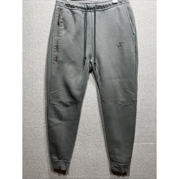 Nike Tech Fleece Pants Jogger Gray Slim Fit Tapered Leg Sweatpants Mens Size L - Picture 2 of 14